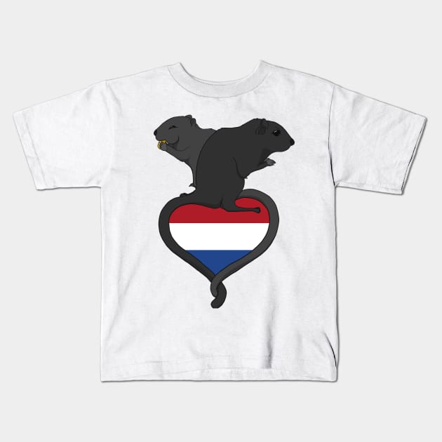 Gerbil Netherlands (dark) Kids T-Shirt by RampArt